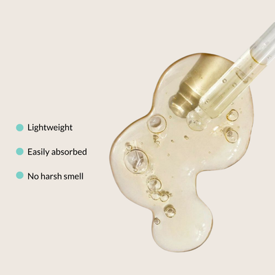 strong roots hair oil texture, no harsh smell