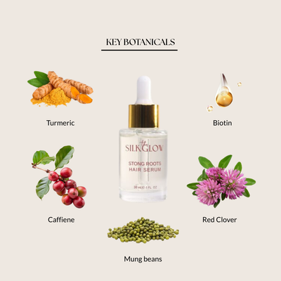 5 key ingredients for strong roots hair serum 100% natural