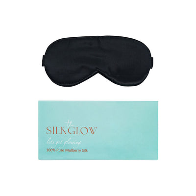 Black Silk Sleepmask - The Silk Glow