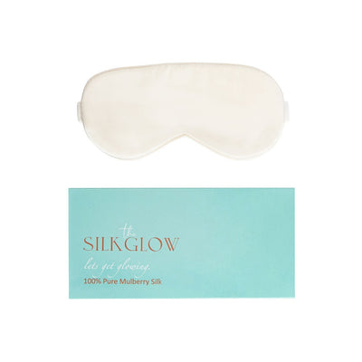 Ivory Silk Sleepmask - The Silk Glow